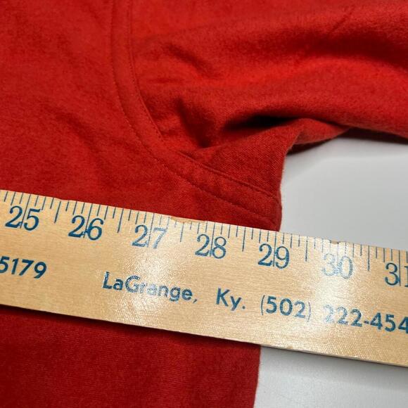 L.L. Bean Men’s Chamois Cloth Shirt XXL Orange Traditional Fit - Picture 7 of 12